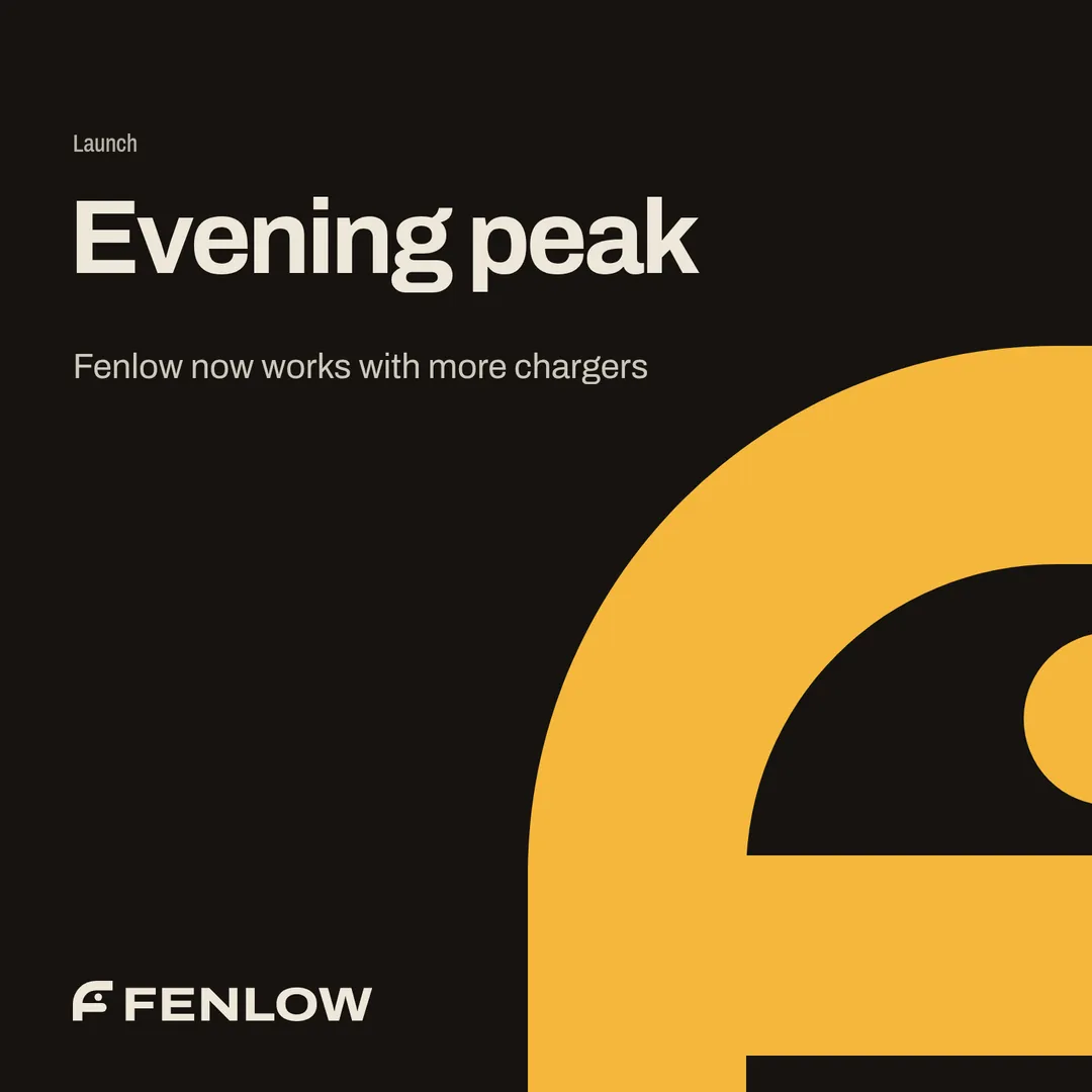 Fenlow launch graphic reading “Evening peak”