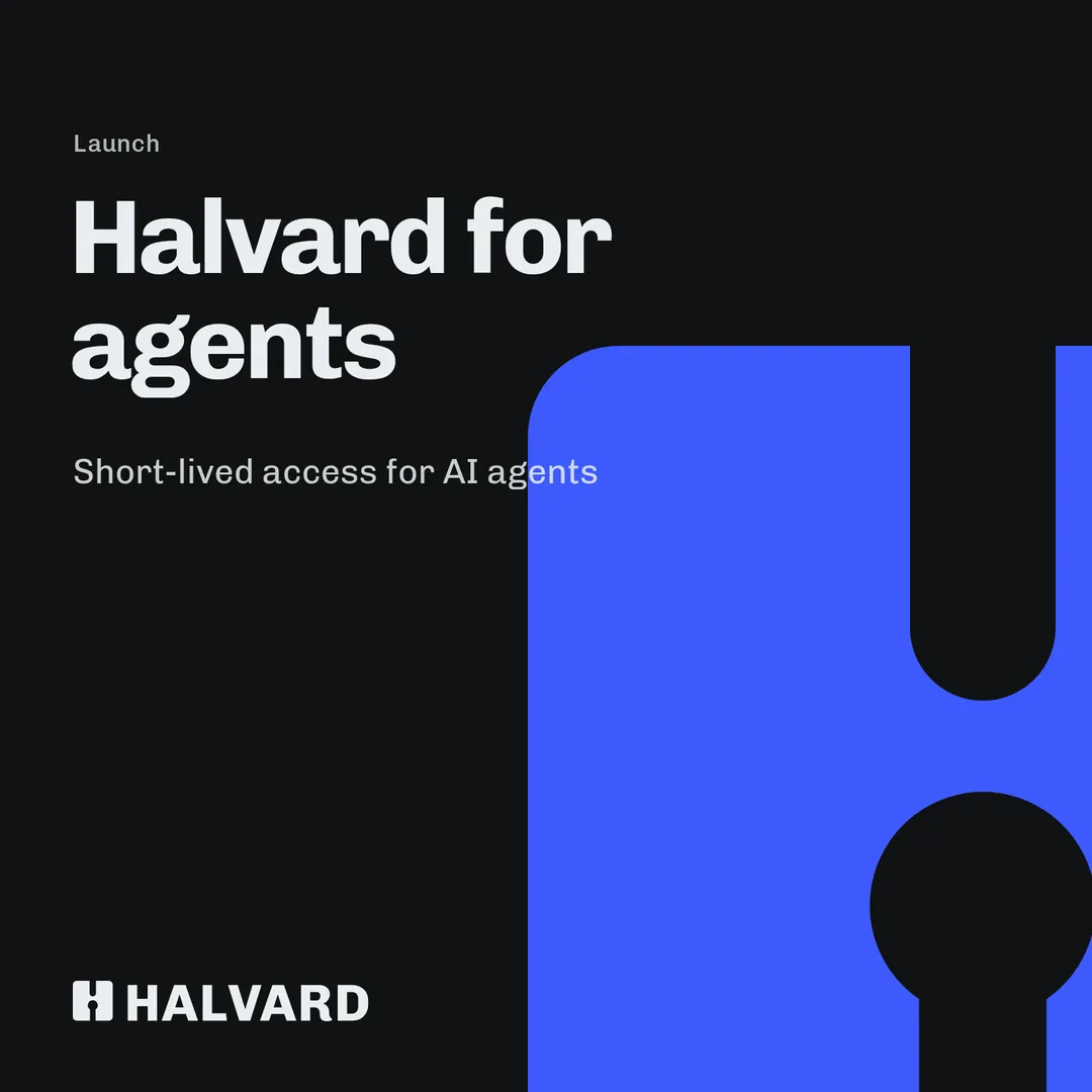 Halvard launch graphic reading “Halvard for agents”