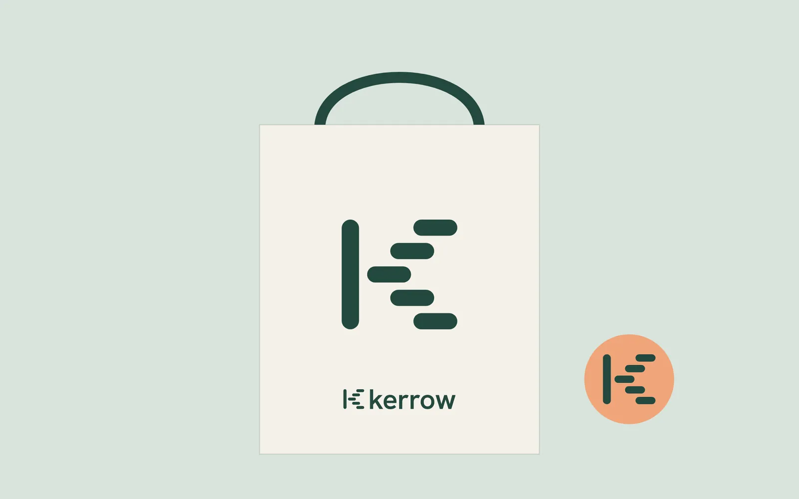 Kerrow tote bag and badge
